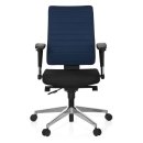 Bürostuhl / Drehstuhl PRO-TEC 350 Stoff schwarz/blau...