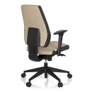 Bürostuhl / Drehstuhl PRO-TEC 500 Stoff dunkelgrau/ beige hjh OFFICE