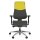 Bürostuhl / Drehstuhl PRO-TEC 600 Stoff dunkelgrau/grün hjh OFFICE