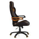 Gaming Stuhl / Bürostuhl GAME PRO III Stoff schwarz/grau/orange  hjh OFFICE
