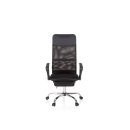 Bürostuhl Chefsessel Schreibtischstuhl / PURE RELAX Netzstoff / Kunstleder schwarz Chrom hjh OFFICE