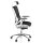 Bürostuhl / Chefsessel ERGOHUMAN SLIM Sitz Stoff / Rücken Netz schwarz - Gestell weiß hjh OFFICE