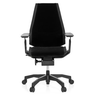 Bürostuhl / Drehstuhl GENIDIA BLACK Stoff schwarz hjh OFFICE