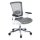 Bürostuhl SKATE STYLE Sitz und Rücken Netz Design grau / Rahmen weiß hjh OFFICE
