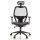 Bürostuhl / Chefsessel AIR-PORT Sitz Leder / Rücken Netz schwarz hjh OFFICE