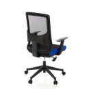 Bürostuhl / Chefsessel LAVITA Netzstoff schwarz / blau hjh OFFICE