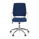 Bürostuhl / Drehstuhl ESTRA blau - Gestell weiß hjh OFFICE