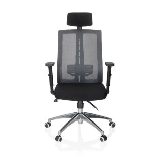 Bürostuhl / Drehstuhl VERSUS PRO Stoff schwarz / grau hjh OFFICE