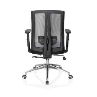 Bürostuhl / Drehstuhl VERSUS Stoff schwarz / grau hjh OFFICE