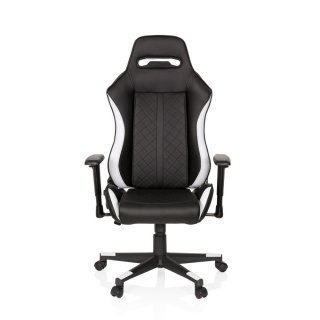 Gaming Stuhl / Bürostuhl GUIDE Kunstleder schwarz / weiß hjh OFFICE