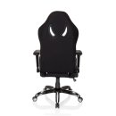 Gaming Stuhl / Bürostuhl PROMOTER II Stoff schwarz / weiß hjh OFFICE