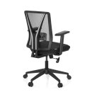 Bürostuhl / Drehstuhl CARLOW Netzstoff schwarz hjh OFFICE