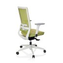 Bürostuhl / Drehstuhl PURE WHITE Netzstoff / Stoff grün hjh OFFICE