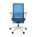 Bürostuhl / Drehstuhl PURE WHITE Netzstoff / Stoff blau hjh OFFICE