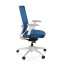 Bürostuhl / Drehstuhl PURE WHITE Netzstoff / Stoff blau hjh OFFICE