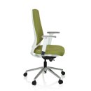 Bürostuhl / Drehstuhl CHIARO T4 WHITE Stoff grün hjh OFFICE