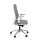 Bürostuhl / Drehstuhl CHIARO T4 WHITE Stoff grau hjh OFFICE