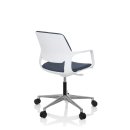 Bürostuhl / Drehstuhl FREE WHITE Stoff blau hjh OFFICE