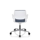 Bürostuhl / Drehstuhl FREE WHITE Stoff blau hjh OFFICE