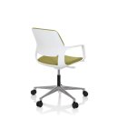 Bürostuhl / Drehstuhl FREE WHITE Stoff grün hjh OFFICE