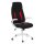 Gaming Stuhl / Bürostuhl GLORIUS Stoff schwarz/rot