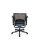 Bürostuhl / Drehstuhl IKAST BASE Netzstoff schwarz / Stoff blaugrau hjh OFFICE