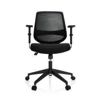 Bürostuhl / Drehstuhl CHESTER Netzstoff schwarz hjh OFFICE 