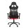 Gaming Stuhl / Bürostuhl LEAGUE PRO I Stoff / Kunstleder schwarz/rot/schwarz/weiß hjh OFFICE