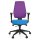 Bürostuhl / Drehstuhl PRO-TEC 500 Stoff dunkelgrau/lila/blau hjh OFFICE